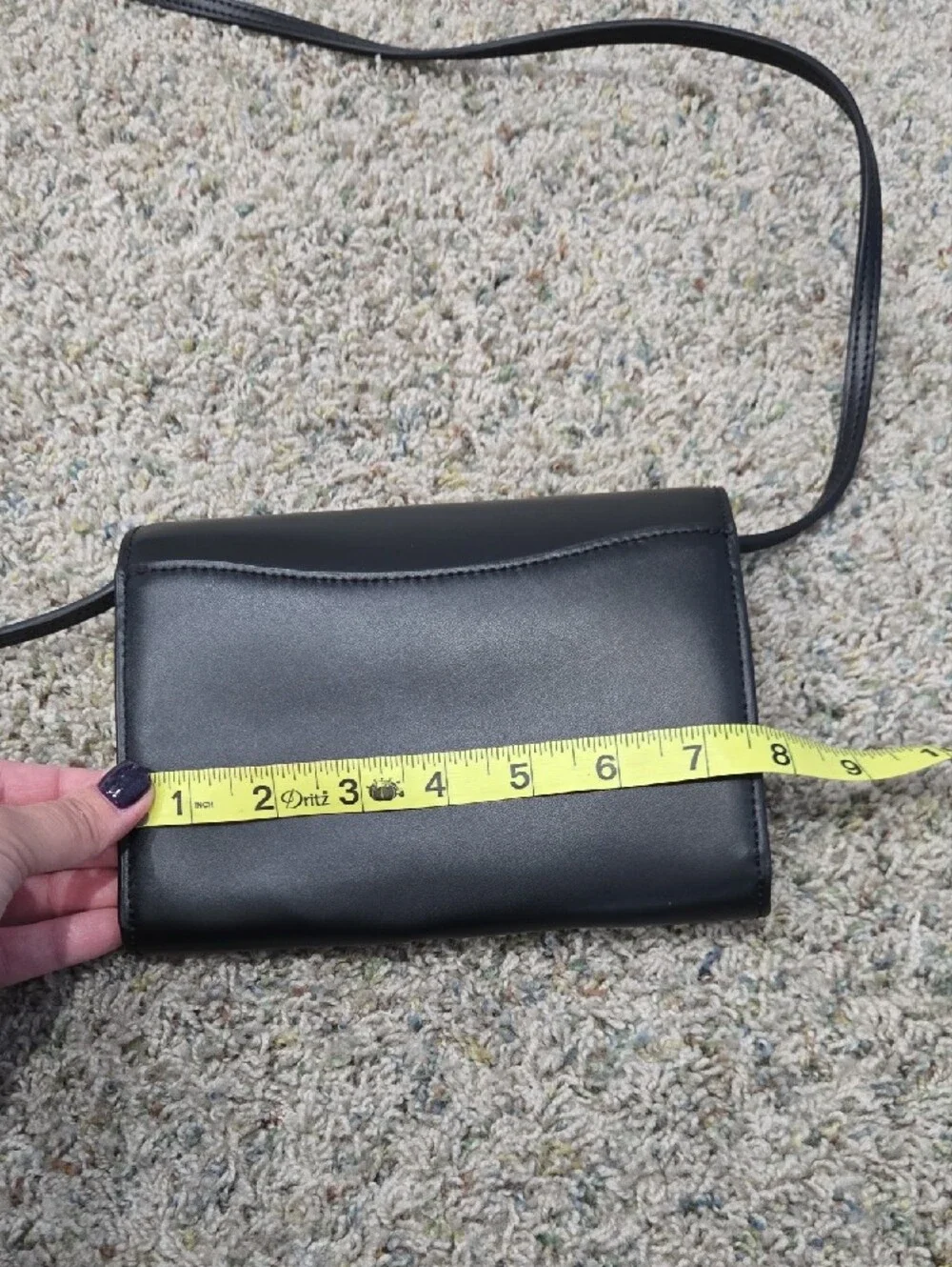 kate spade black leather flap crossbody bag
